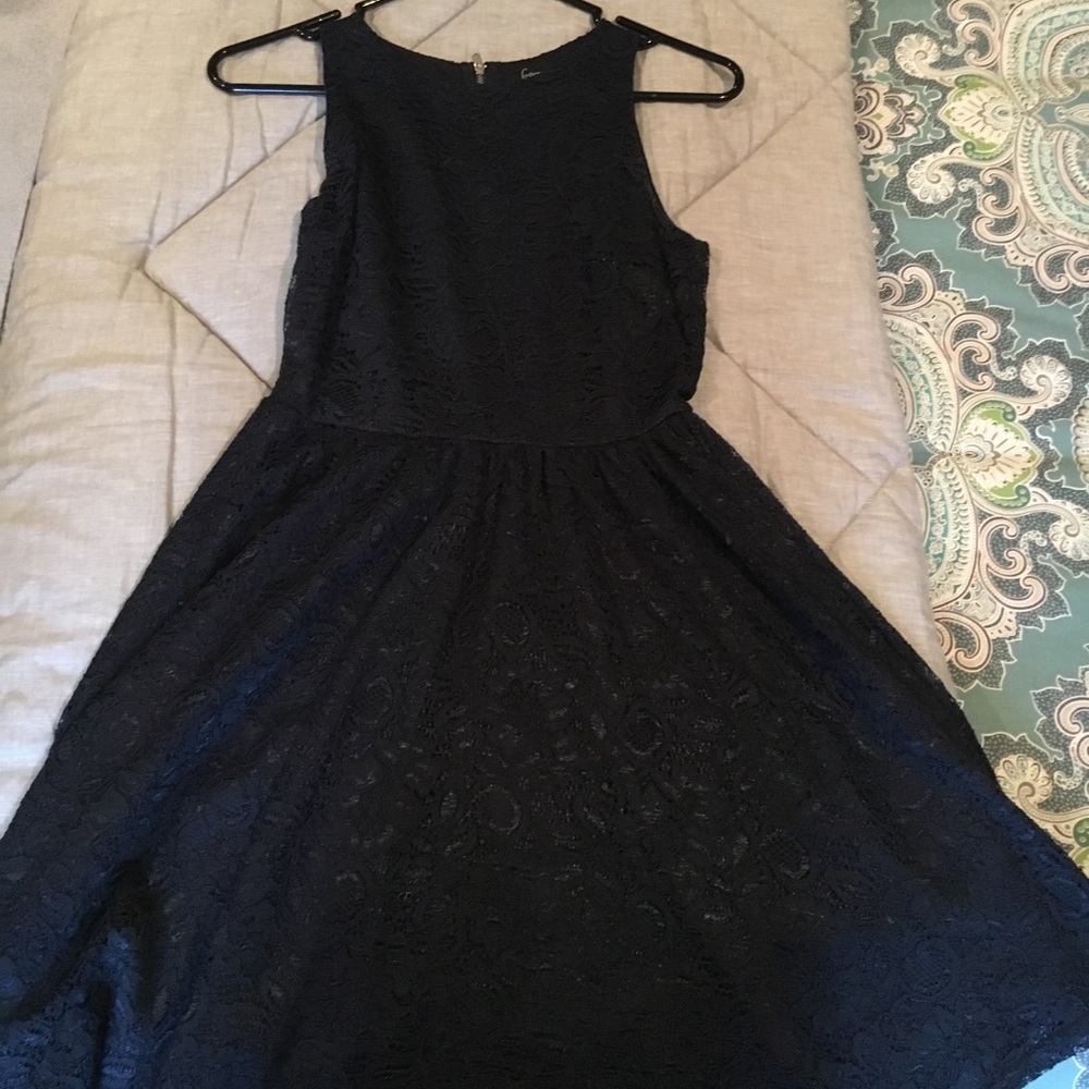 Blue lace dress